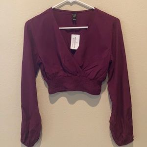 Long Sleeve Crop Top